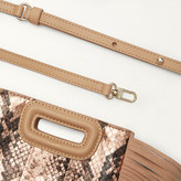 Thumbnail for your product : Maje Mini M bag in python leather