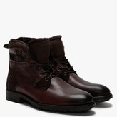 Thumbnail for your product : Daniel Stont Brown Leather Fleece Lined Ankle Boots