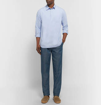 Barena Cotton and Linen-Blend Twill Trousers