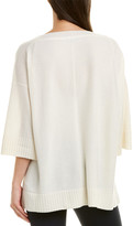 Thumbnail for your product : Lafayette 148 New York Wide V-Neck Cashmere Pullover