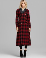 Thumbnail for your product : Free People Coat - Shadow Plaid Maxi Sergeant