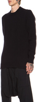 Thumbnail for your product : Comme des Garcons SHIRT Oversized Asymmetric Knit Wool Sweater in Black