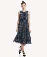 Thumbnail for your product : Sole Society S/L Smocked Waist Garden Floral Dress