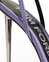 Thumbnail for your product : Tom Ford Lock Leather Stiletto Sandals