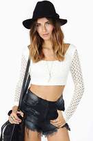 Thumbnail for your product : Nasty Gal Restless Lace Crop Top