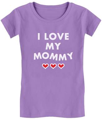 TeeStars I Love My Mommy - Children's Mother's Day Gift Cute Girls' Fitted Kids T-Shirt L (10/12)