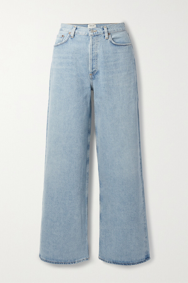 AGOLDE Baggy Low-rise Organic Jeans - Blue - ShopStyle