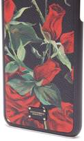 Thumbnail for your product : Dolce & Gabbana Iphone 7/8 Plus Rose Print Case - Womens - Black Red