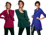 Thumbnail for your product : Neiman Marcus Cashmere Ruffled Long-Sleeve Duster