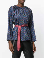 Thumbnail for your product : Hache patterned belted blouse