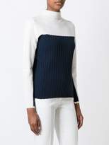 Thumbnail for your product : Cédric Charlier ribbed panel jumper