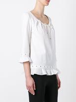 Thumbnail for your product : Fay tie neck blouse