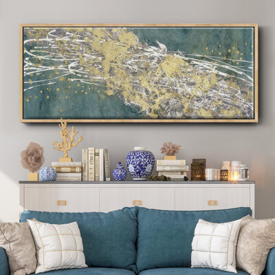 Wexford Home Mistral VI in Sea Green - Framed Canvas