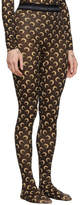 Thumbnail for your product : Marine Serre Brown All Over Moon Leggings