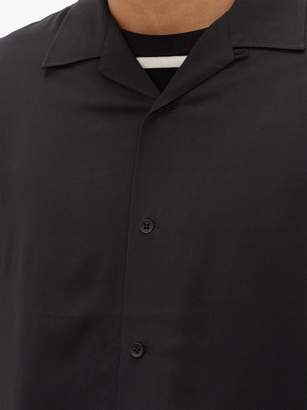 Rag & Bone Avery Camp-collar Poplin Shirt - Mens - Black