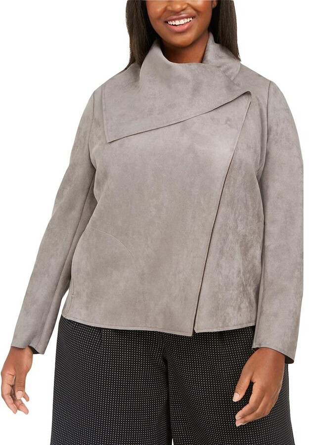 anne klein asymmetrical jacket