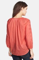 Thumbnail for your product : Velvet by Graham & Spencer Embroidered Cotton Blouse