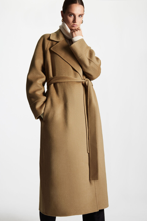 COS Double-Faced Wool Belted Coat - ShopStyle