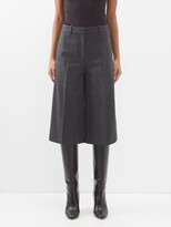 Thumbnail for your product : Nili Lotan Ilford Pinstriped Wool Culottes