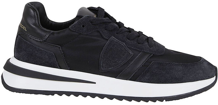 Philippe Model Heren Sneakers Blauw combi sue/led runner | Van den Assem