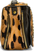 Thumbnail for your product : Jerome Dreyfuss Tan Calf-Hair Leopard Print Bobi Shoulder Bag