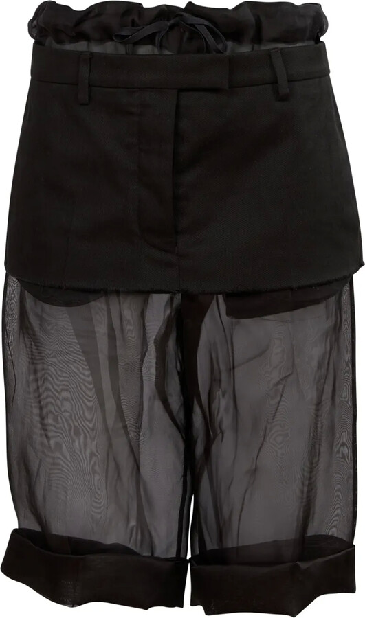 Maison Margiela Deconstructed Layered Midi Skirt