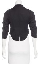 Thumbnail for your product : Undercover Wool Cropped Blazer