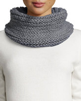 Thumbnail for your product : Hat Attack Textured Knit Wide Cowl Wrap, Charcoal