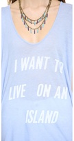 Thumbnail for your product : Wildfox Couture Live on an Island Tulum Tunic