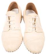 Thumbnail for your product : Maison Margiela Leather Round-Toe Oxfords