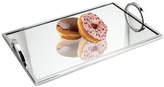 Thumbnail for your product : Classic Touch Inc. Classic Touch Large Rectangular Mirrored Tray with Chrome Edging and Handles