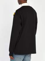 Thumbnail for your product : Gucci Tiger Patch Cotton Rugby Shirt - Mens - Black