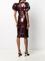 Thumbnail for your product : Rotate by Birger Christensen Short Puffed Sleeve Fitted Dress