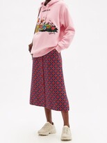 Thumbnail for your product : Gucci X Disney Donald Duck Cotton-jersey Sweatshirt - Light Pink