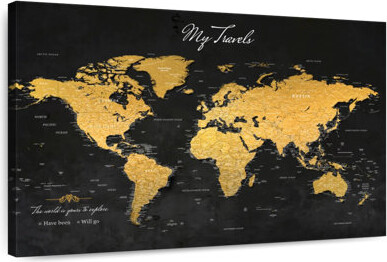 17 Stories My Travels Push Pin World Milstead