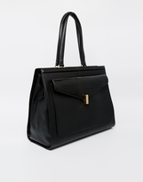 Thumbnail for your product : Reiss Leather Lennox Front Pocket Buckle Detail Day Bag