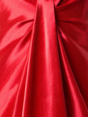 Oscar de la Renta draped hi-low gown