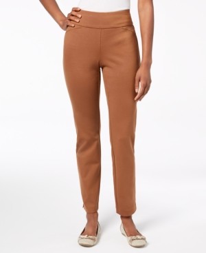 Charter Club Cambridge Pull-On Ponte Pants, Created for Macy's