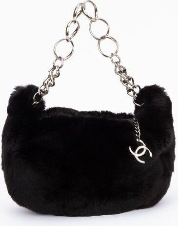 Chanel Rabbit Fur Bag Black - Vintage Lux - ShopStyle