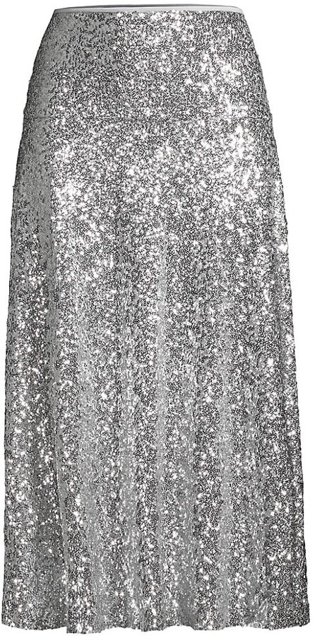 silver sequin skirt quality