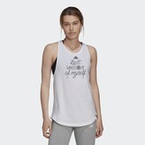 Thumbnail for your product : adidas Best Version of Myself Slogan Graphic Tank Top