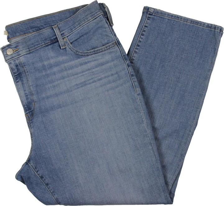 Levi Strauss & Co. Plus 724 Womens High Rise Slim Straight Leg Jeans
