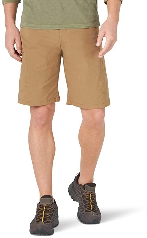 DIOMOR Men Casual Plus Size Pure Color Cargo Shorts Relaxed Fit Big and Tall Hiking Trunks Multi Pockets Outdoor Pants 