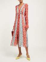 Thumbnail for your product : Carolina Herrera Floral-print Chiffon Midi Dress - Womens - Red Multi