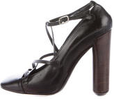 Thumbnail for your product : Marc Jacobs Leather Square-Toe Pumps