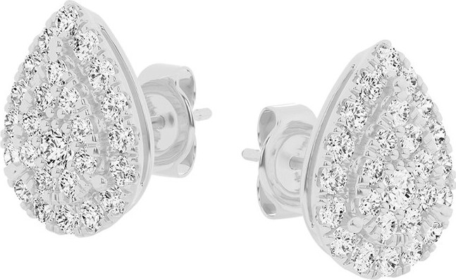 Lab Grown Diamonds 14K 2.00 Ct. Tw. Lab Grown Diamond Cluster Studs