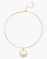 Thumbnail for your product : 7 For All Mankind Wanderlust + Co Semi Circle Choker in Mint and Gold