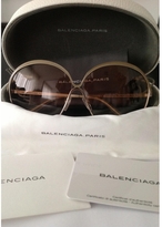 Thumbnail for your product : Balenciaga Gold Metal Sunglasses