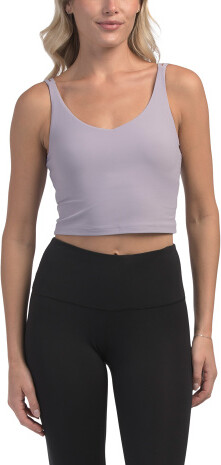 TJMAXX V-Neck Bra Tank Top For Women, Nylon/Spandex