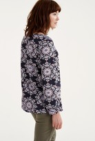 Thumbnail for your product : Long Tall Sally Floral Ceramic Print Smock Top